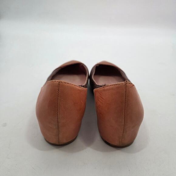 Jeffrey Campbell women SZ 8M Bloc Leather Brown Pointed Toe Hidden Heel Shoe - Picture 5 of 7